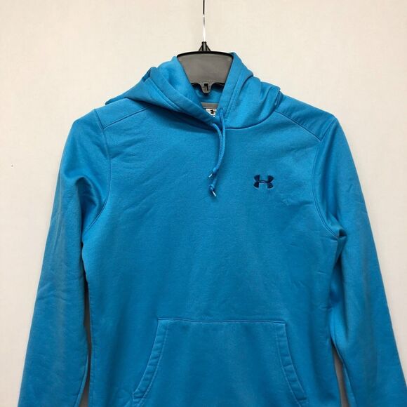 Under Armour Women Pullover Hoodie Sweatshirt Size Small Blue B273 -22 - Picture 9 of 14